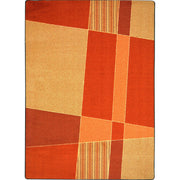 Spazz 7'8" x 10'9" area rug in color Orange