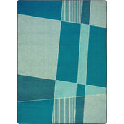 Spazz 7'8" x 10'9" area rug in color Teal