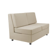 Outdoor Armless Sofa with Sunbrella - Spectrum Sand