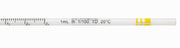 Pipette Serological 1ml x 0.01ml, Disposable, Sterile, Plastic, color coded in yellow.