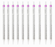 Pipette Serological, 25ml Capacity by 0.2ml, Plastic, Sterile, Color Coded (Red), Pack of 10