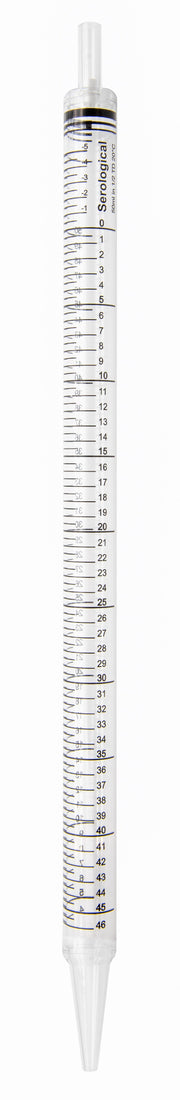 Pipette Serological, 50ml Capacity by 0.5ml, Plastic, Sterile, Color Coded (Black)