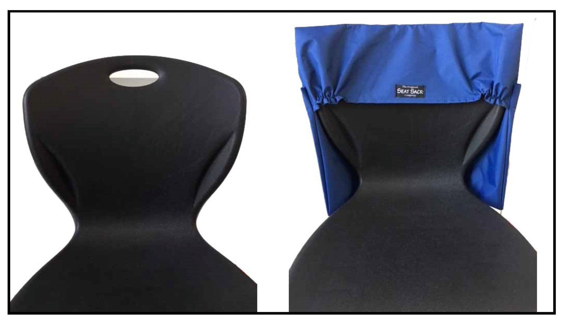 19 inch-Original Adult  SEAT SACK-Black with Side ELASTIC
