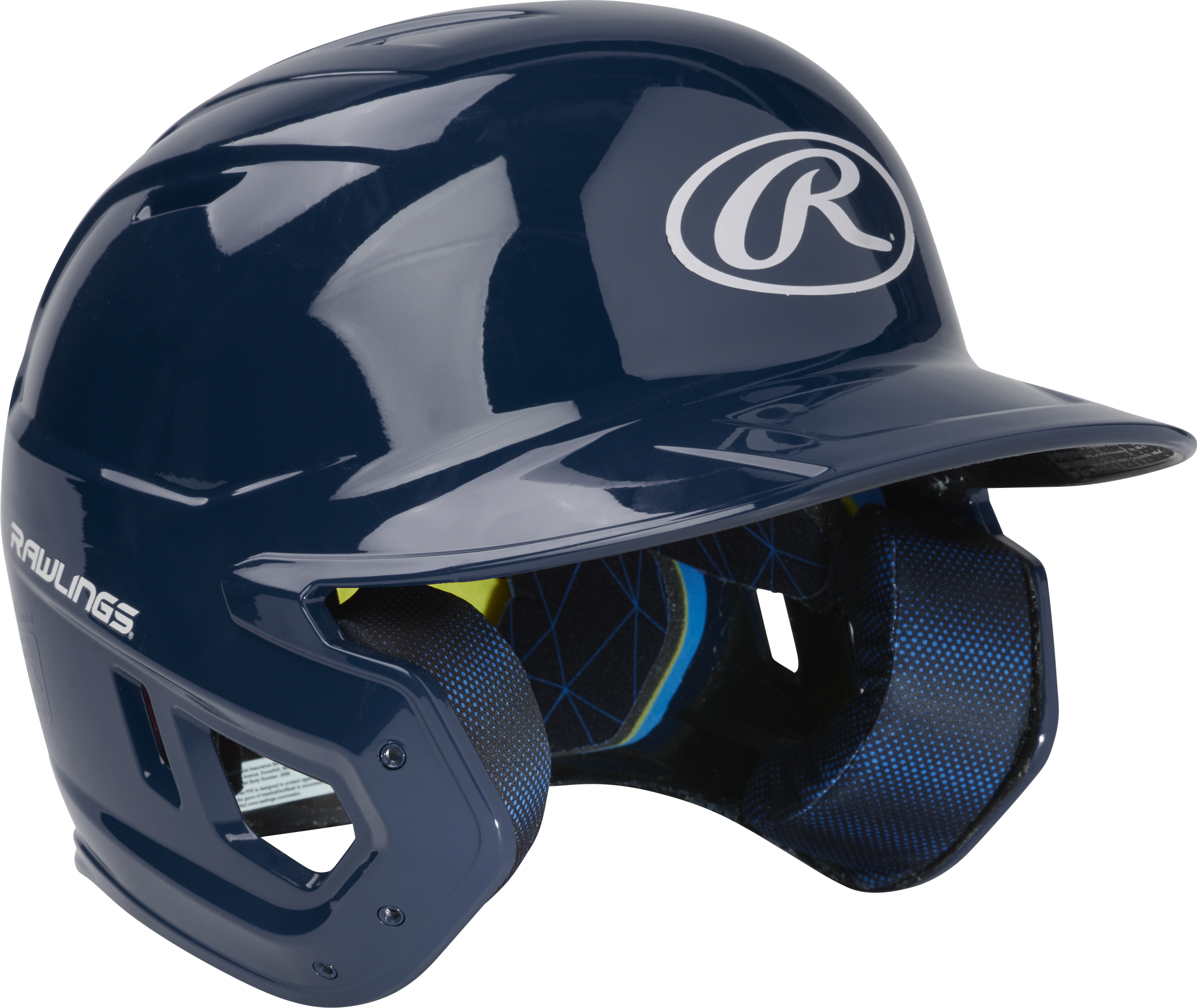 Rawlings Mach Gloss Senior Baseball Helmet - Navy