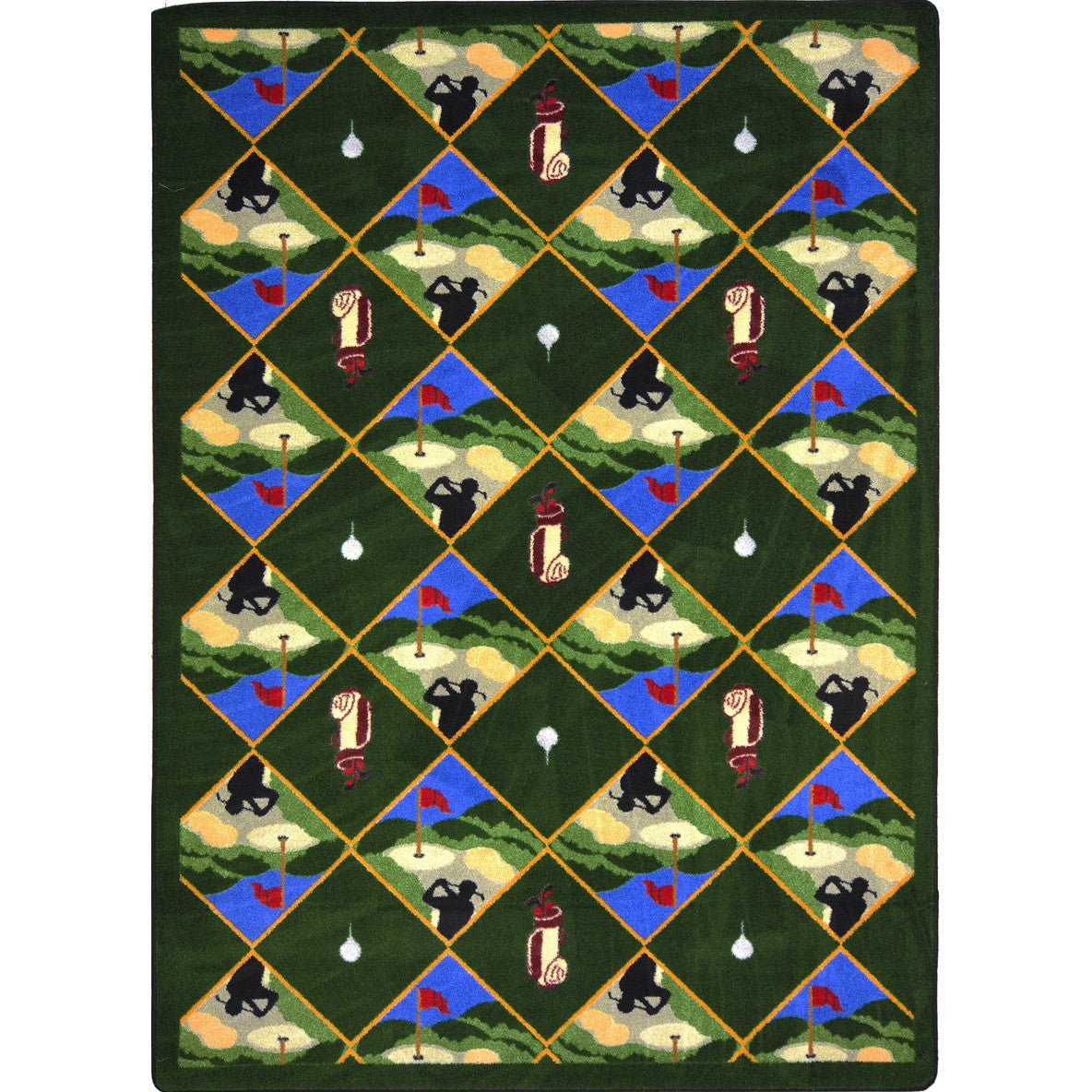 Spike N' Tee 3'10" x 5'4" area rug in color Multi