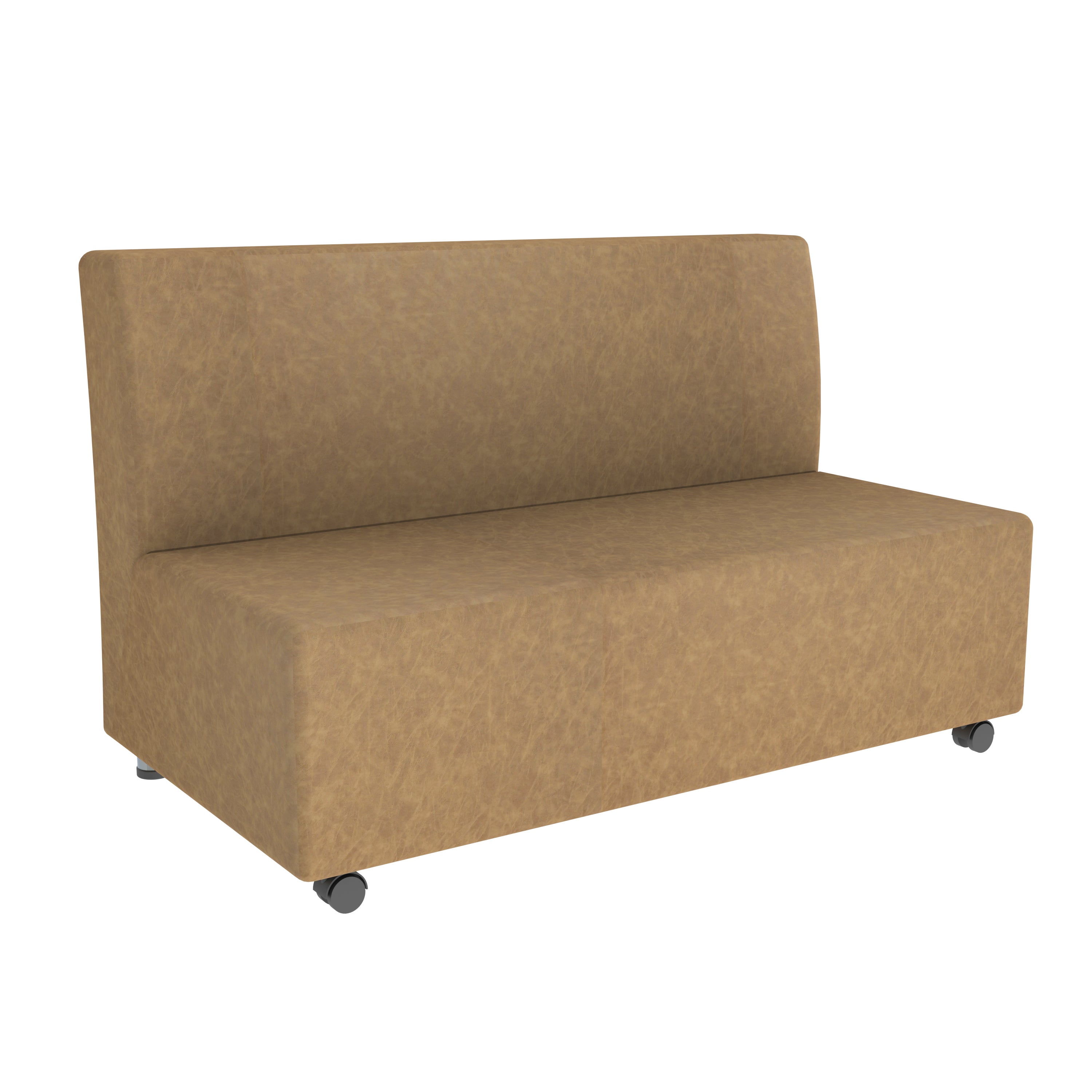 Pro Series Rustic Upholstered Armless Mobile Sofa - Pecan
