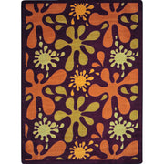 Splat 10'9" x 13'2" area rug in color Burgundy