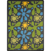 Splat 3'10" x 5'4" area rug in color Gray