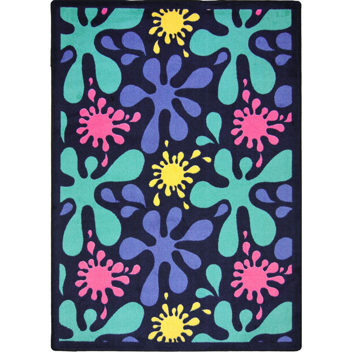 Splat 3'10" x 5'4" area rug in color Navy