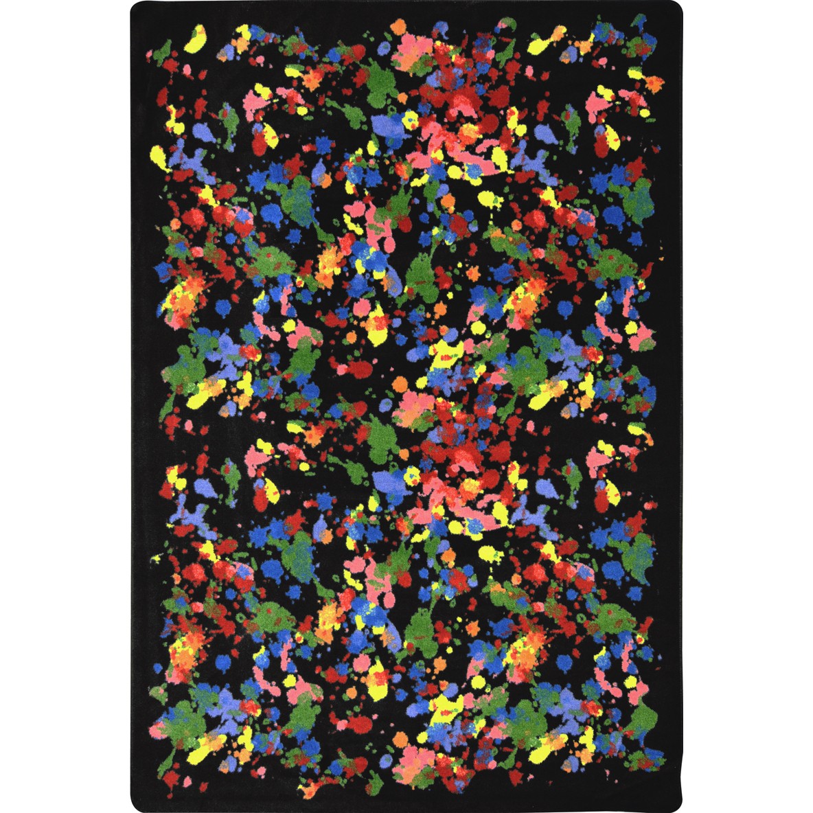 Splatter Paint 10'9" x 13'2" area rug in color Multi