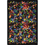 Splatter Paint 10'9" x 13'2" area rug in color Multi