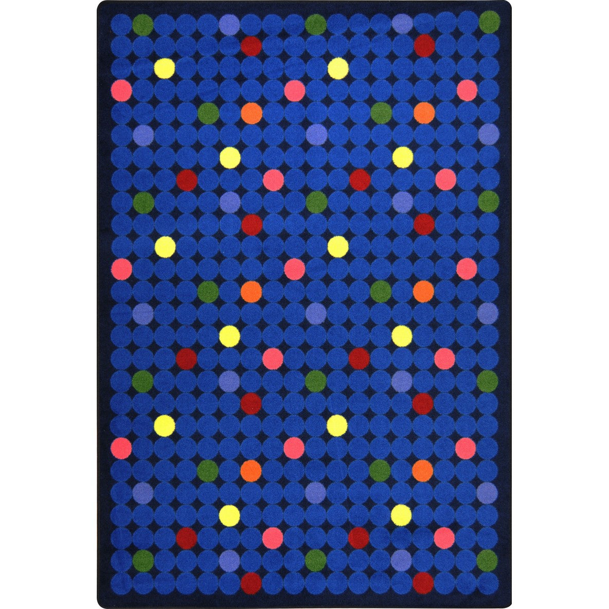 Spot On 10'9" x 13'2" area rug in color Rainbow