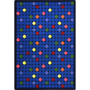Spot On 5'4" x 7'8" area rug in color Rainbow