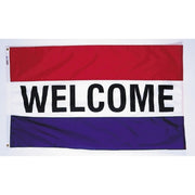 WF-3 3X5 FT NYL-GLO WELCOME / STRIPE