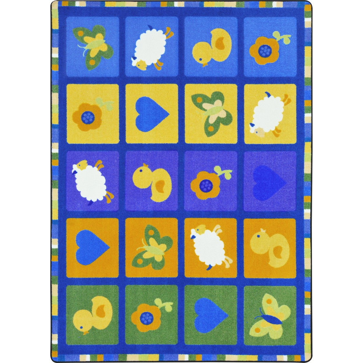 Spring Things 5'4" x 7'8" area rug in color Multi