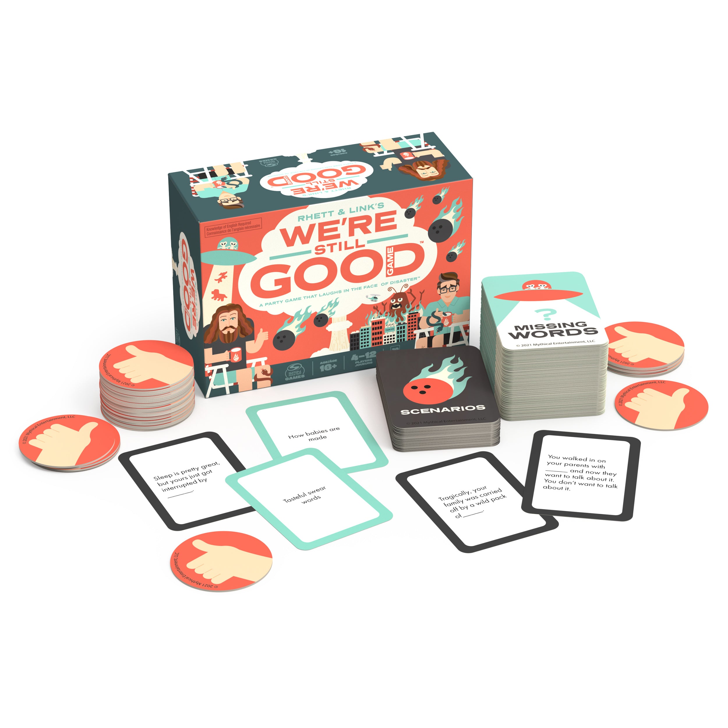 Spin Master Games, Rhett & Link We’re Still Good Party Game, for Fans of the Comedy YouTube Show Good Mythical Morning, Hilarious & Memeable Play, 4-12 Players, Ages 16 & Up