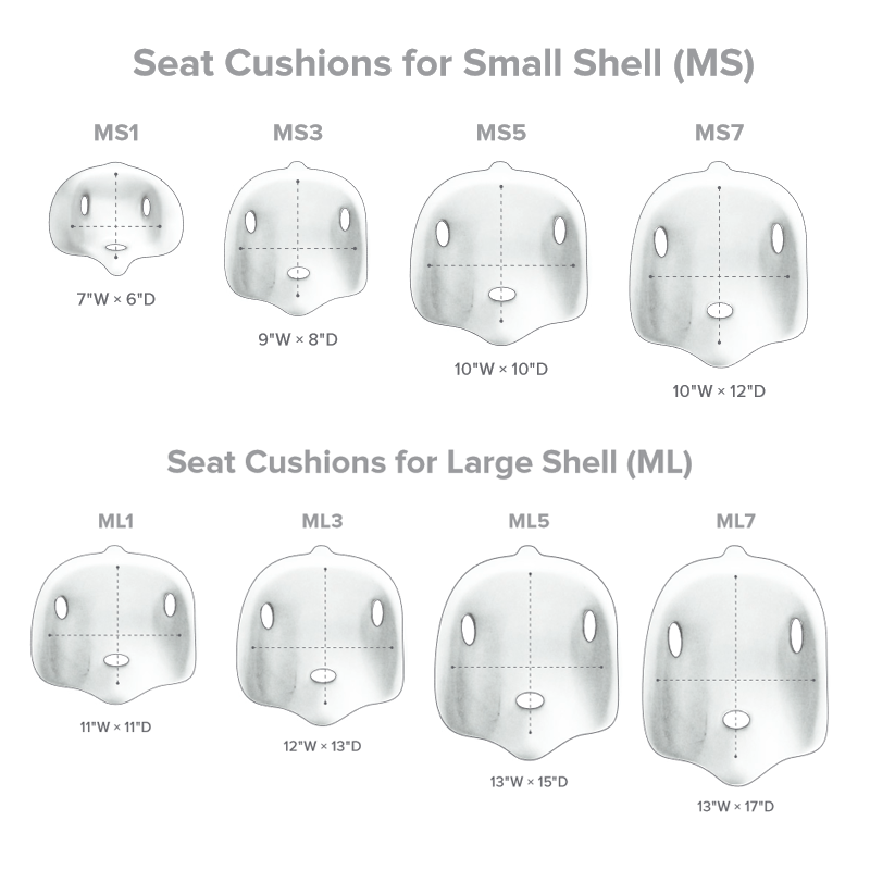 (MS3) Small MPS Seat Cushion - 9 in. w x 8 in. d - CHERRY