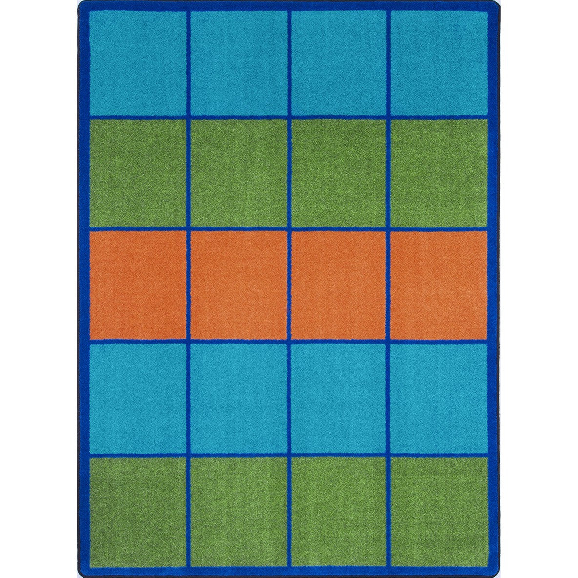 Squares to Spare 5'4" x 7'8" area rug in color Multi