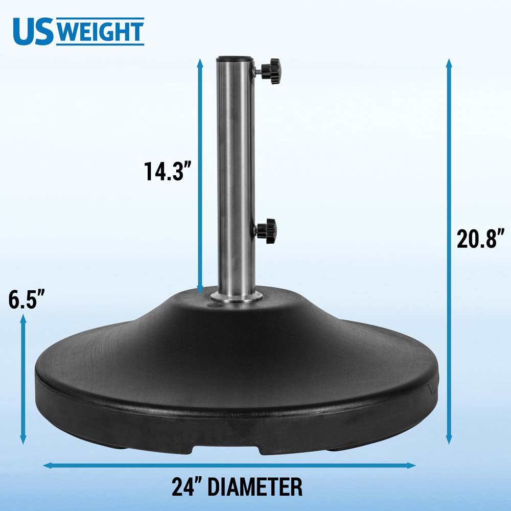 Fillabe Free Standing Commercial Umbrella Base (Black)