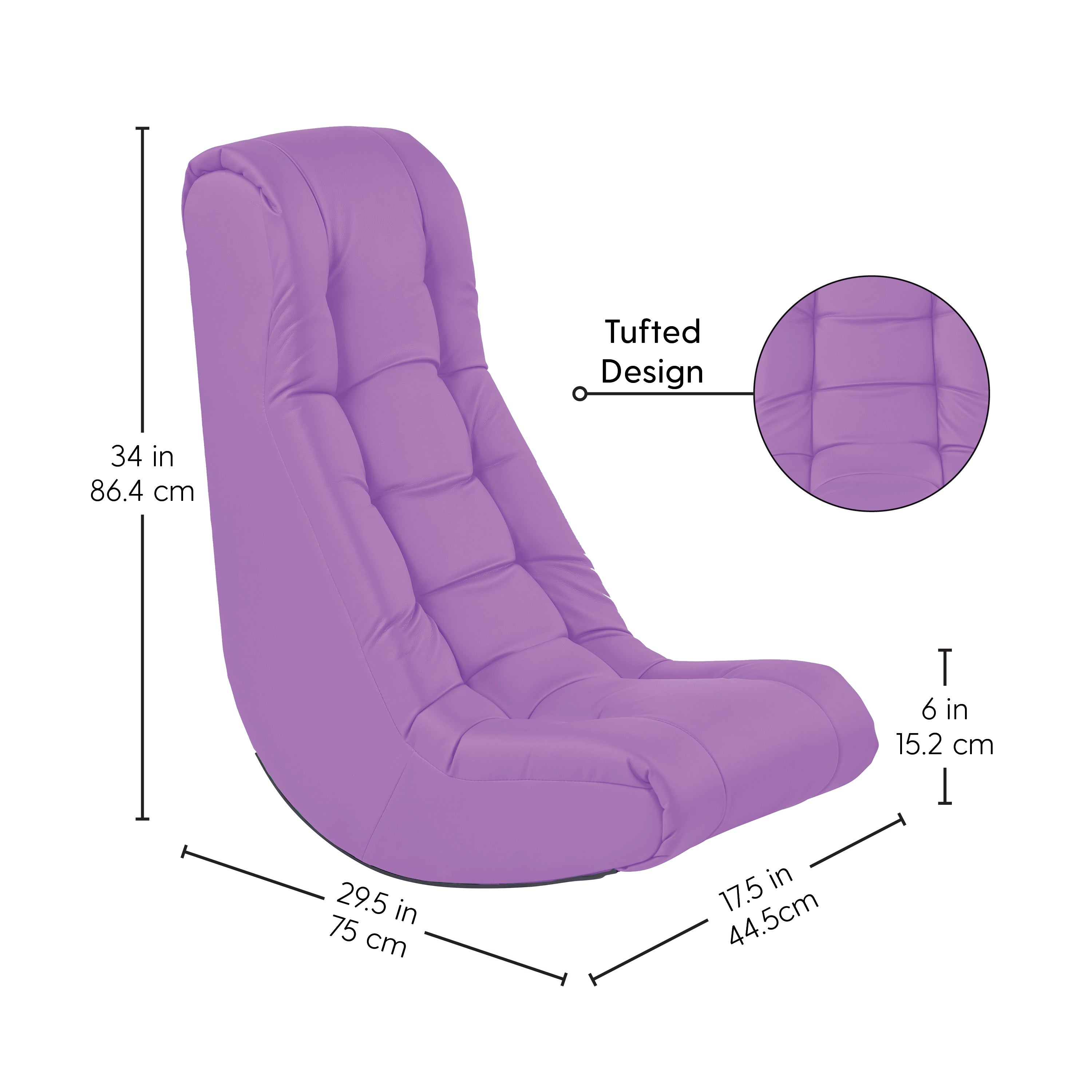 Tufted Soft Rocker - Lavender