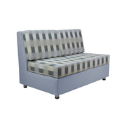 Outdoor Armless Sofa with Sunbrella - Dream Mist/Canvas Haze