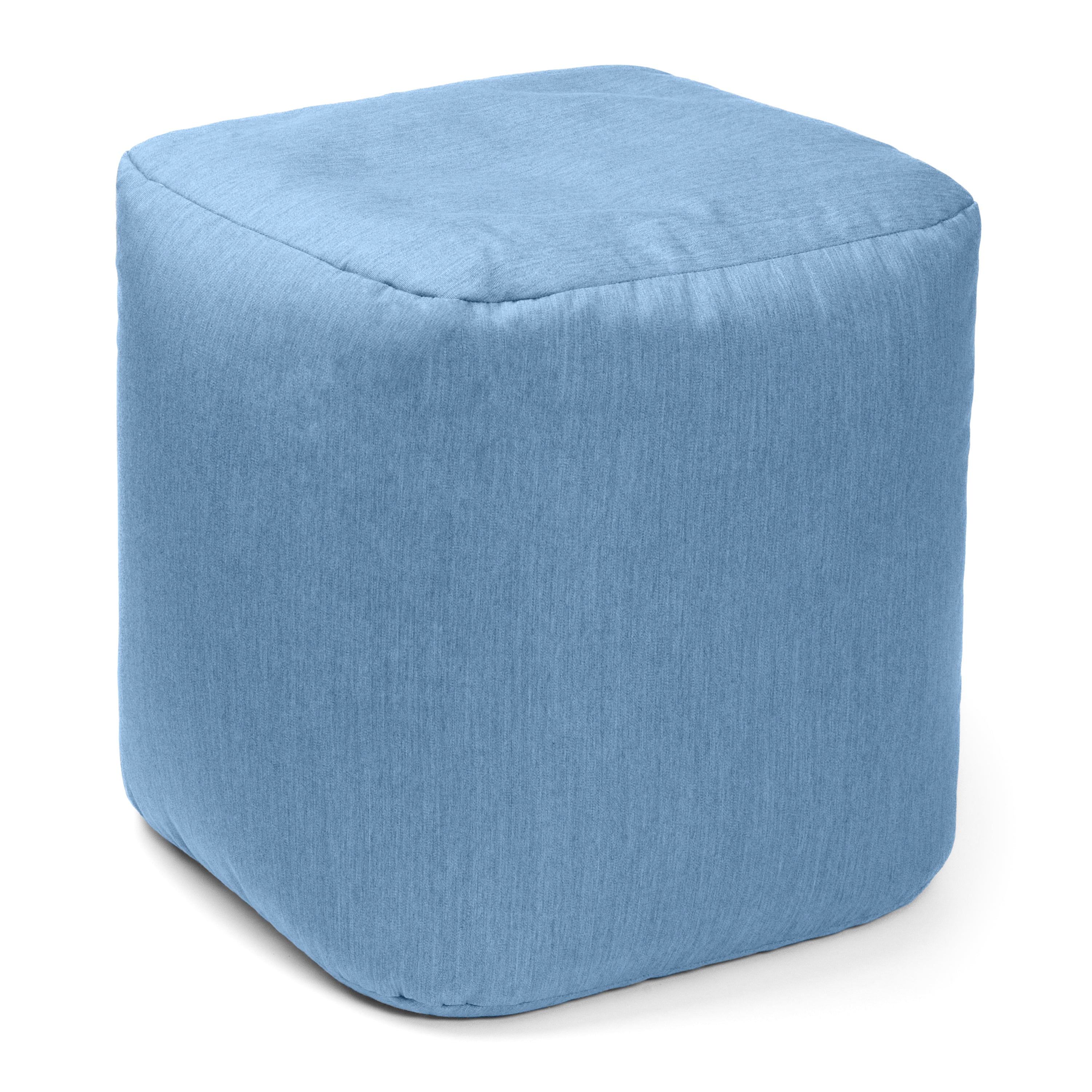 Jaxx Luckie Outdoor Patio Bean Bag Ottoman, Ocean