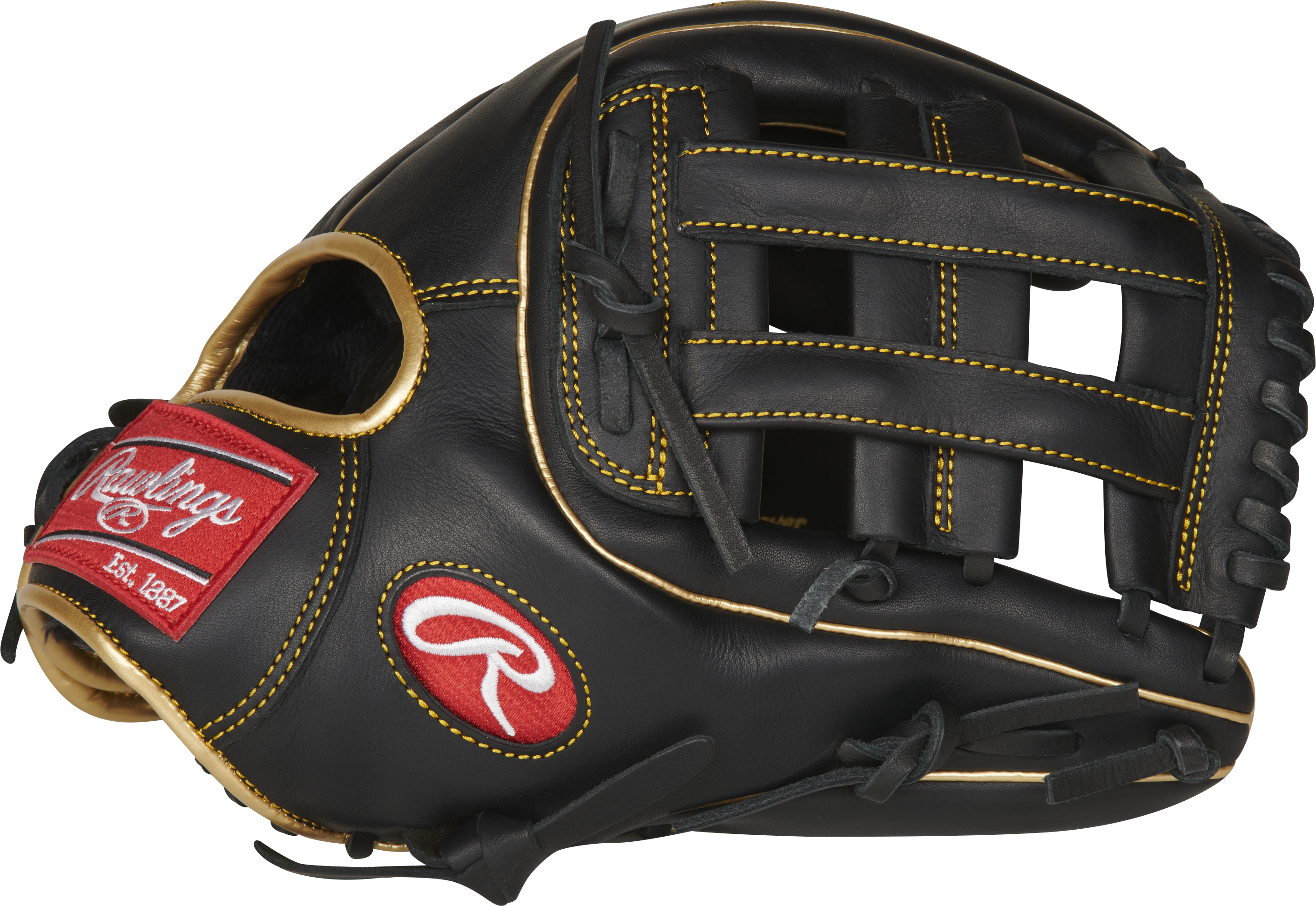 Rawlings R9 Baseball Series 11.75-Inch Baseball Glove  - Right Hand Thrower - Black