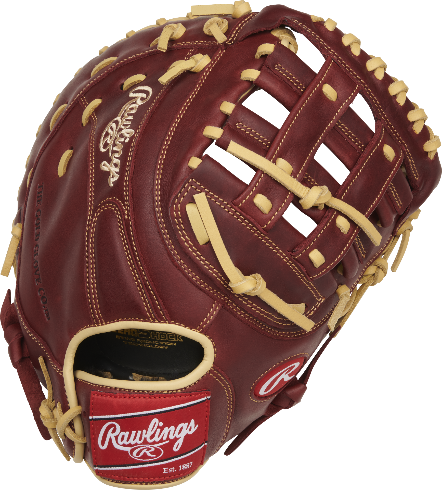 Rawlings Sandlot Series First Base Mitt 12.5-Inch Baseball Glove - Right Hand Thrower - Sherry
