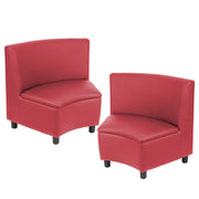 Kid Comfort Collective Modular Wedge Chairs, 2-Piece - Red