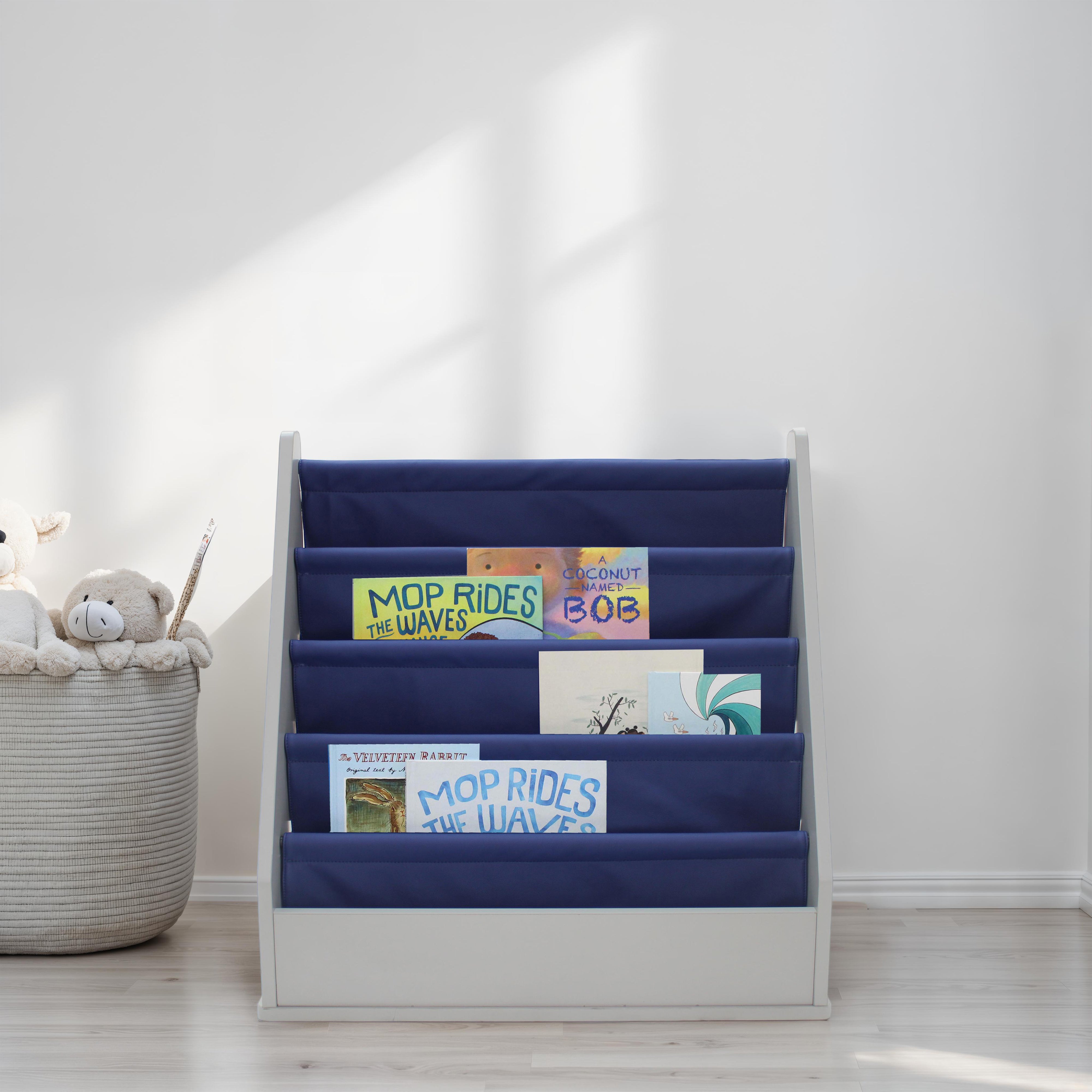 Laminate Sling Book Display - Gray/Navy