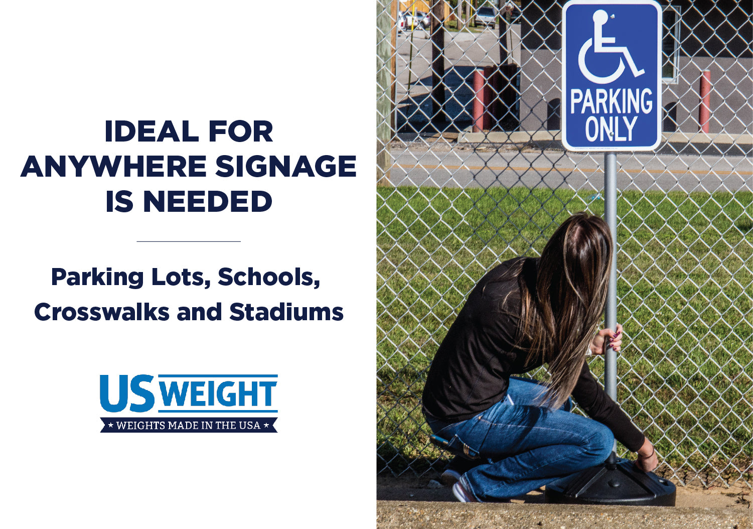 Sign Kit with Fillable Base