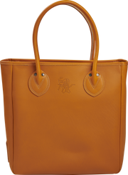 Heart Of The Hide Tote Leather Carry Bag - 20 1/2" X 13 1/2" X 6 1/2" - Tan