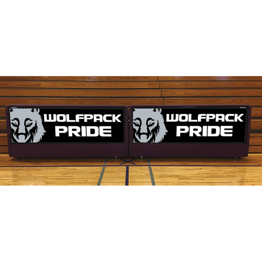 Scorer Table (Indoor) - 8 ft. - Bleacher Mount - Portable - Illuminated