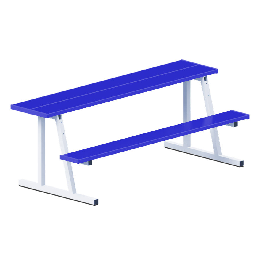Scorer Table (Outdoor) with Bench - 7-1/2 ft. - Portable  (Powder Coated)