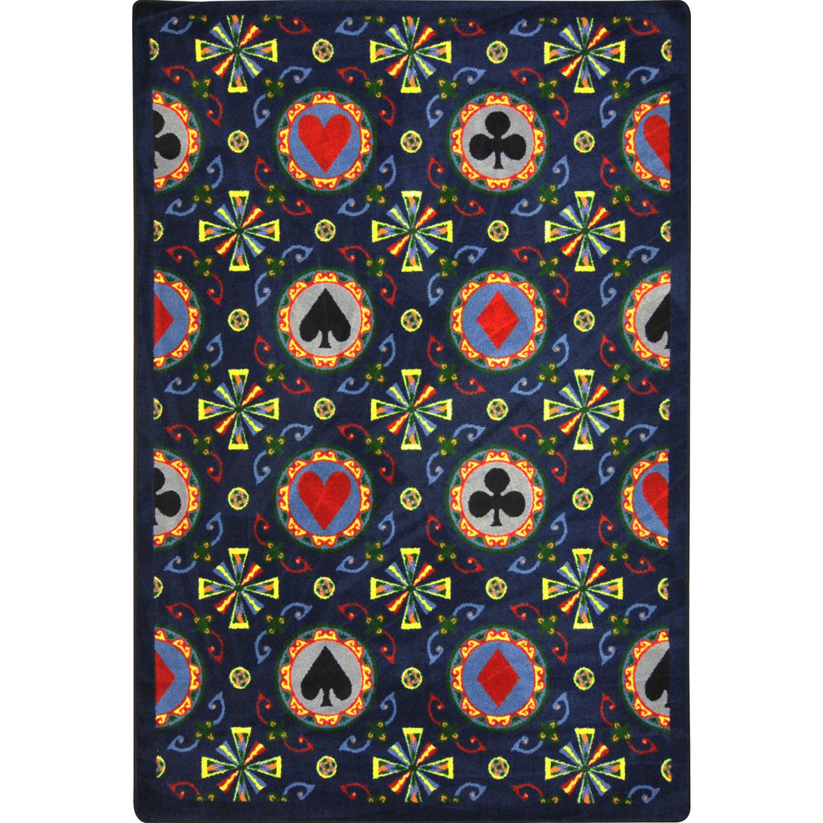 Stacked Deck 3'10" x 5'4" area rug in color Navy