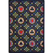 Stacked Deck 5'4" x 7'8" area rug in color Navy