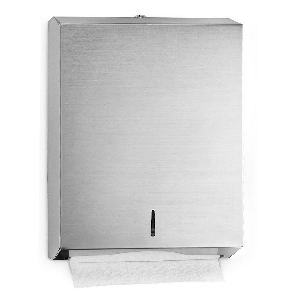 C-Fold/Multifold Paper Towel Dispenser, Stainless Steel Brushed
