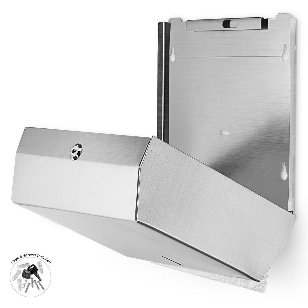 C-Fold/Multifold Paper Towel Dispenser, Stainless Steel Brushed