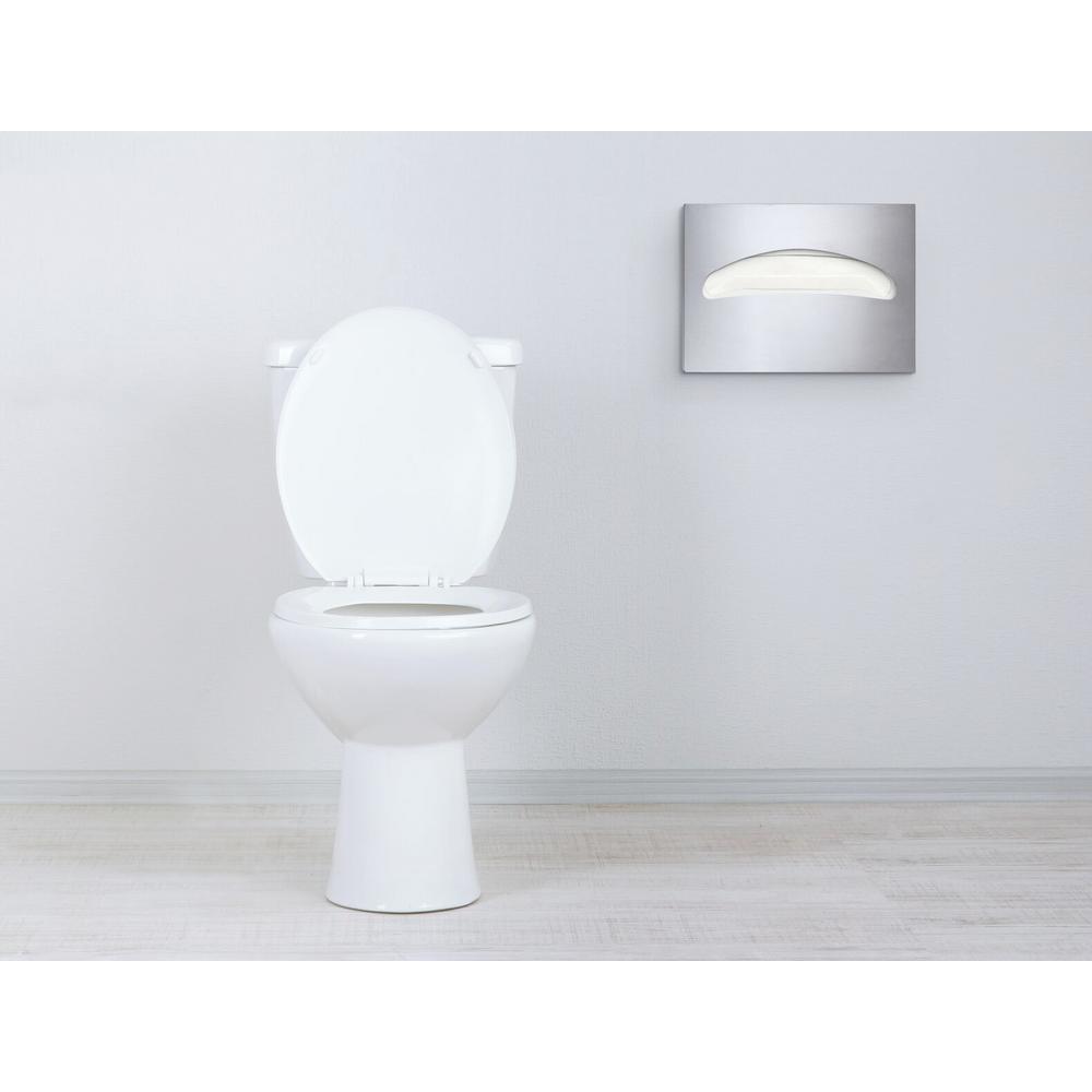 Toilet Seat Cover Dispenser, Stainless Steel Brushed