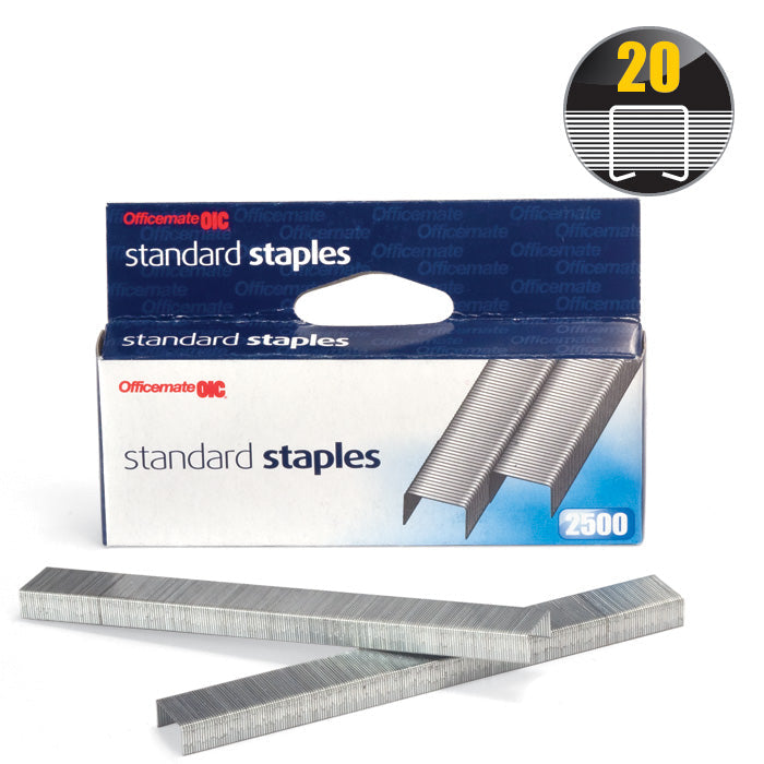 Standard Staples, 2500/Box w/Peggable Hanger