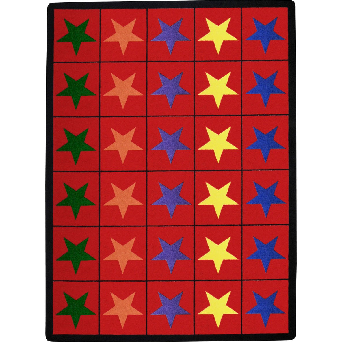 Star Space 5'4" x 7'8" area rug in color Multi