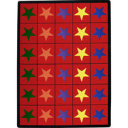 Star Space 7'8" x 10'9" area rug in color Multi