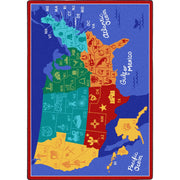 States of the Nation 7'8" x 10'9" area rug in color Multi