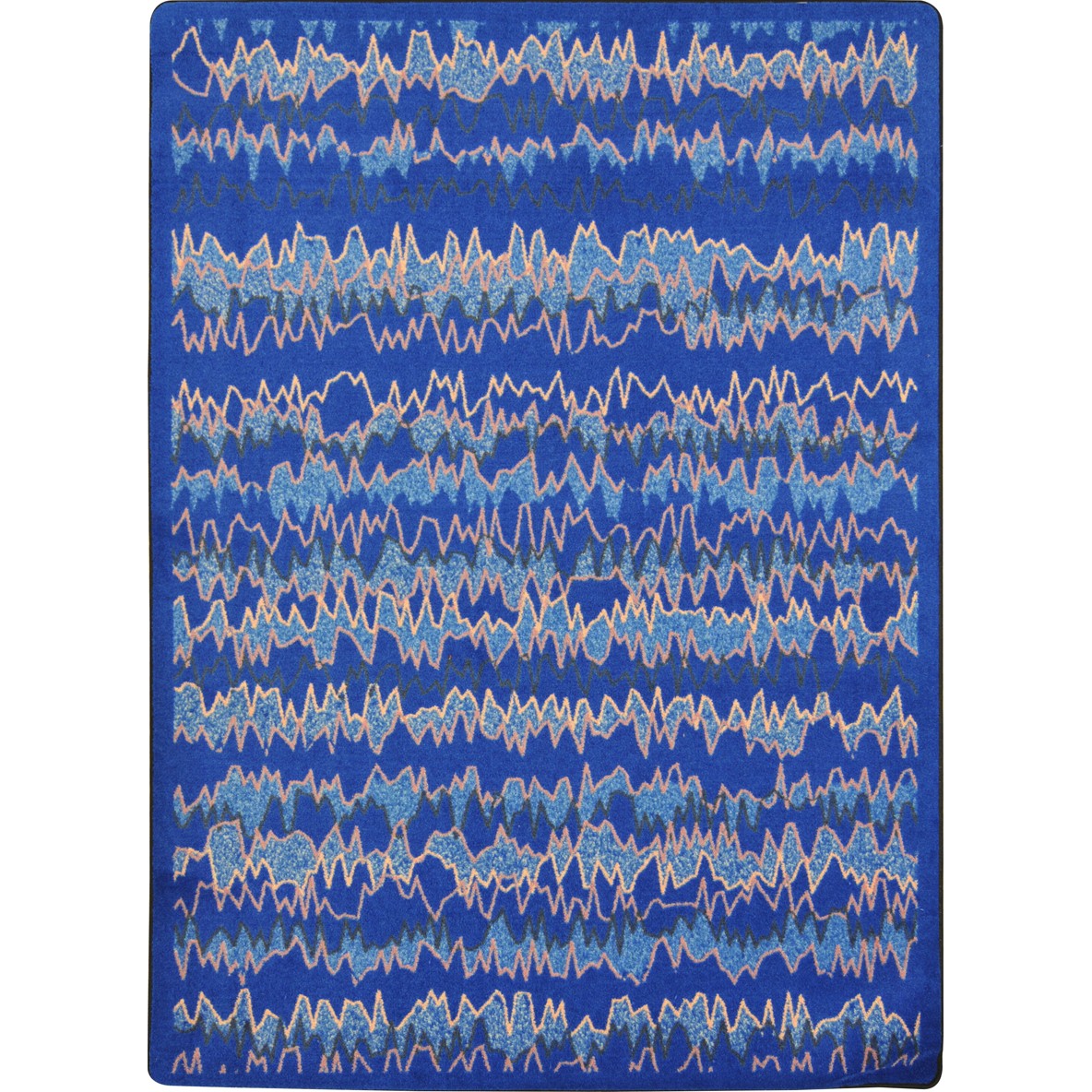 Static Electricity 5'4" x 7'8" area rug in color Blue