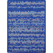 Static Electricity 7'8" x 10'9" area rug in color Blue