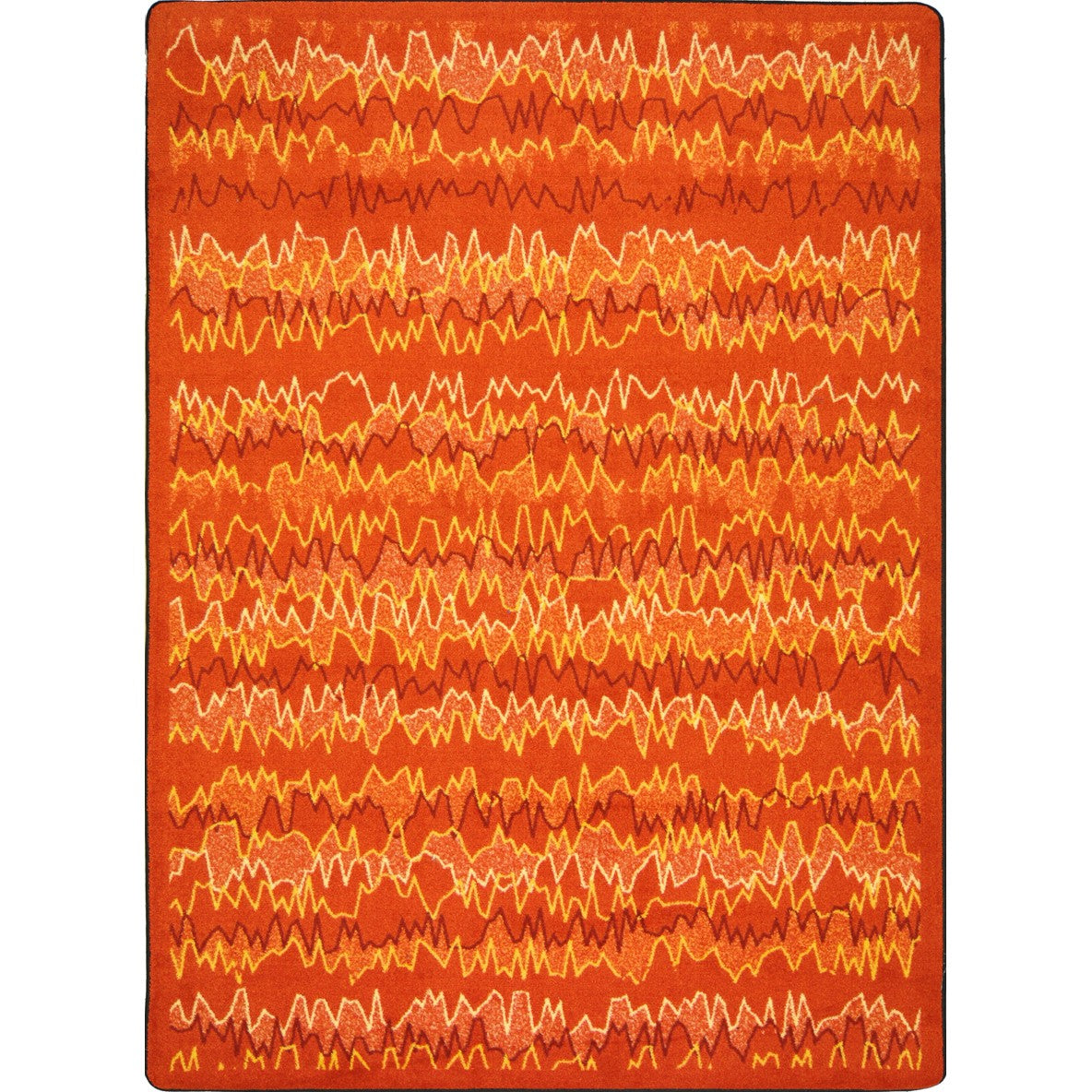 Static Electricity 10'9" x 13'2" area rug in color Orange
