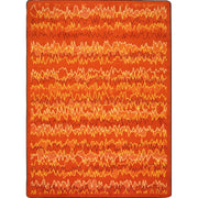 Static Electricity 7'8" x 10'9" area rug in color Orange