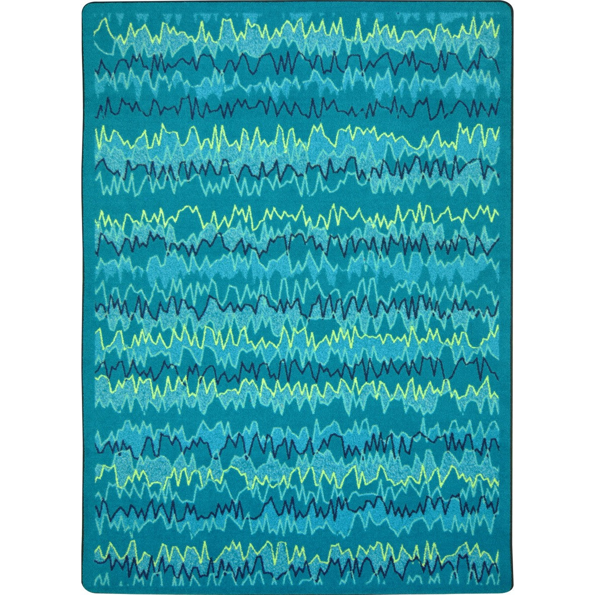 Static Electricity 7'8" x 10'9" area rug in color Teal