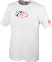 Rawlings Adult Usa T-Shirt - Small - White