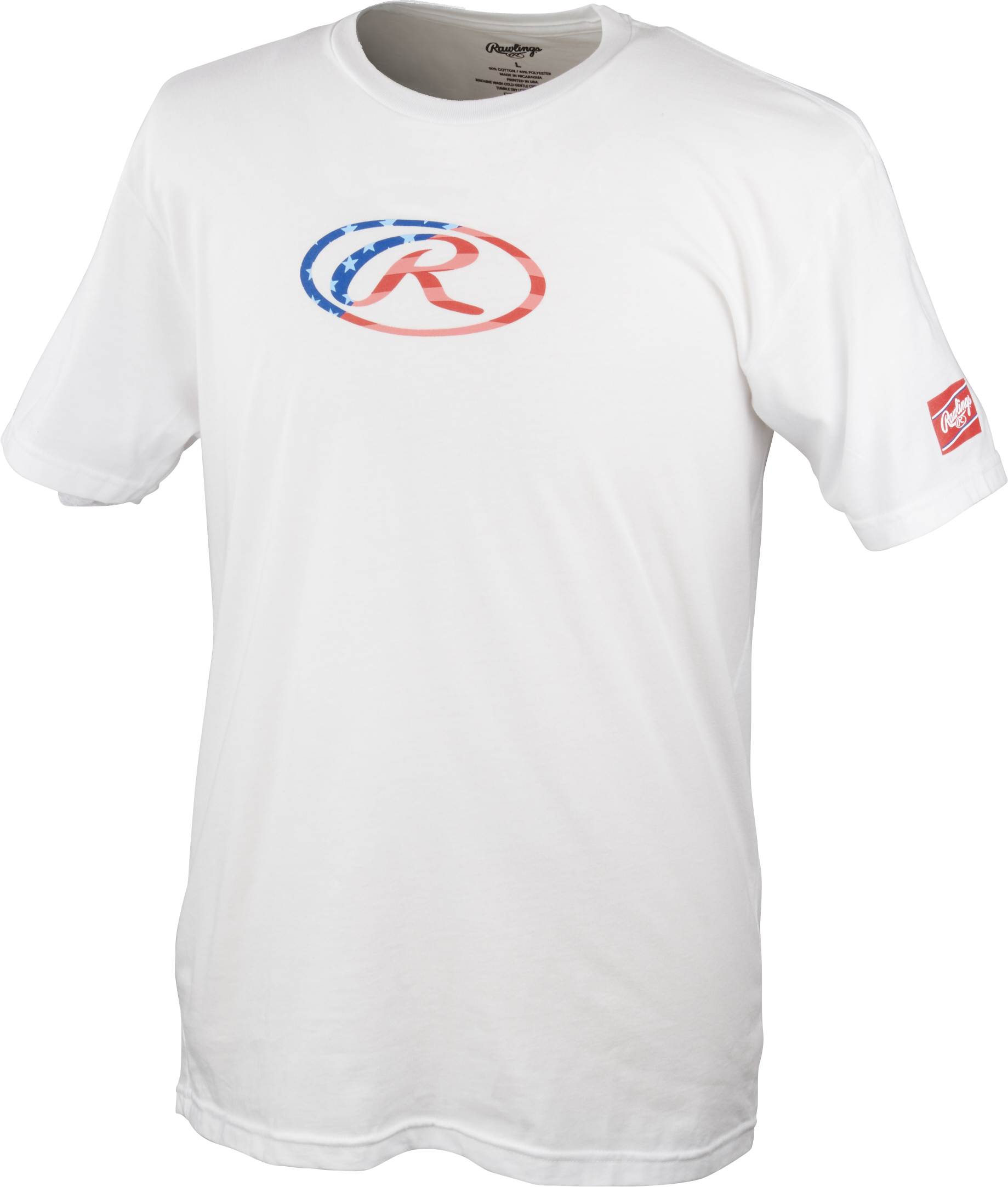 Rawlings Adult Usa T-Shirt - Small - White